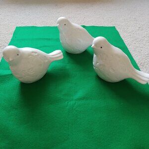 Ceramic Dove Bird Set NEW